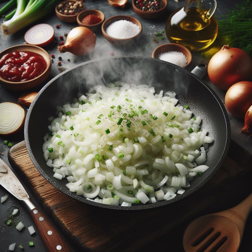 Zwiebel anbraten