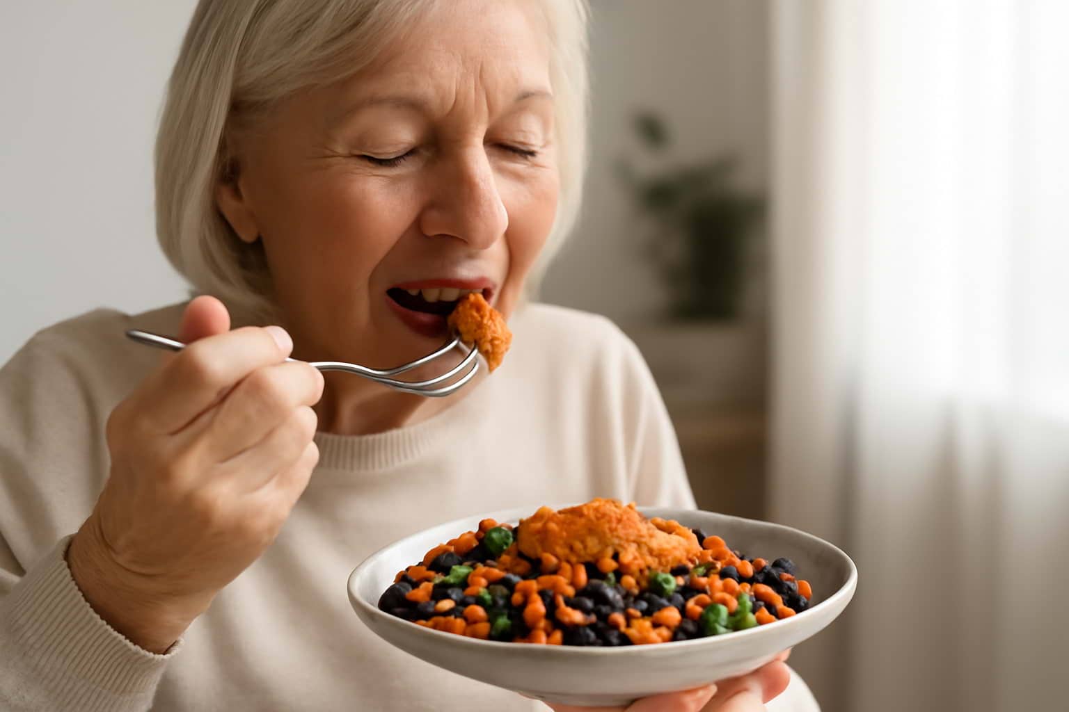 Bohnensalat mit Romesco-Sauce