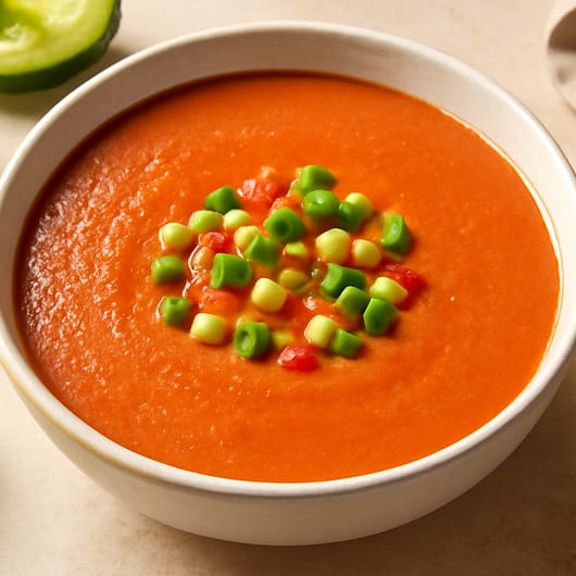 Traditionelles spanisches Gazpacho-Rezept