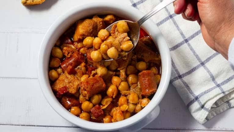 chickpeas with chorizos