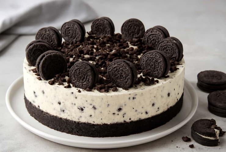 Cheesecake de Oreo Postre Cremoso y Fácil de Preparar