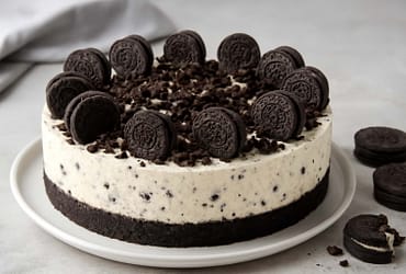 Cheesecake de Oreo Postre Cremoso y Fácil de Preparar