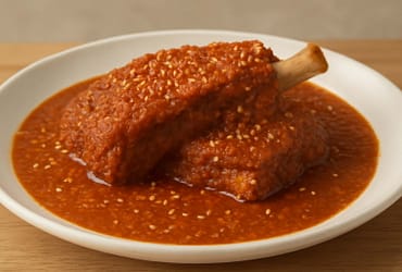 Costillas en Mole Rojo