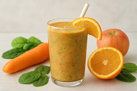 Receta Saludable Batido de Frutas y Vegetales