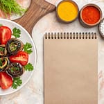 rollos de berenjenas con tomates